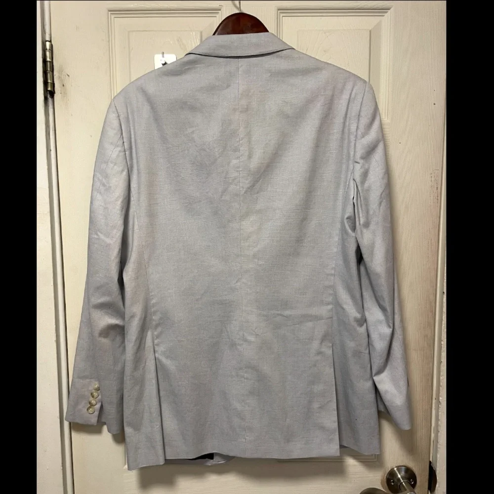 J. Crew Ludlow Slim Fit Tessuti di Sondrio Cotton Pale Blue Jacket Blazer 42R